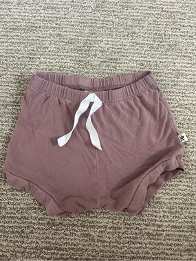 Kids Mauve Drawstring Casual Shorts